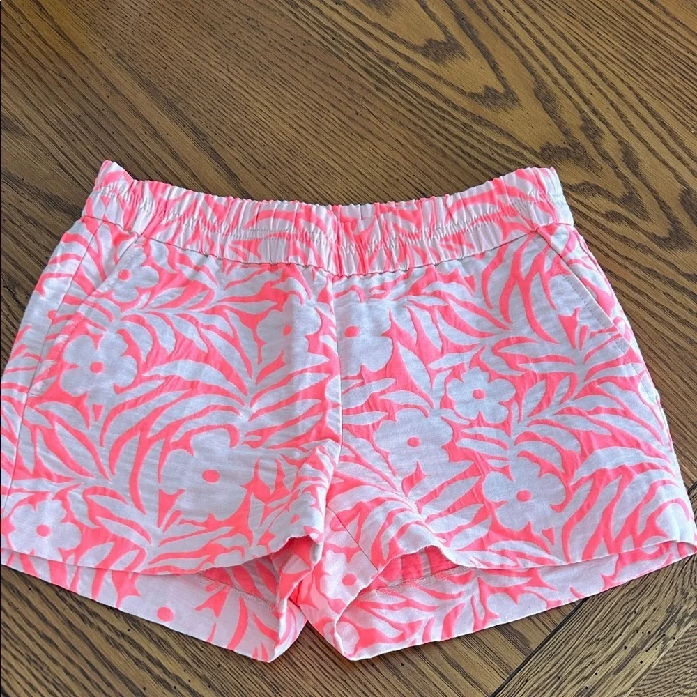 J. Crew Pink Tropical Floral Shorts